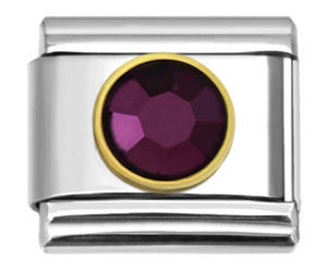 February Italian charm birthstones