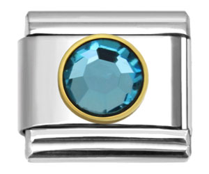 March birthstone Italian charms