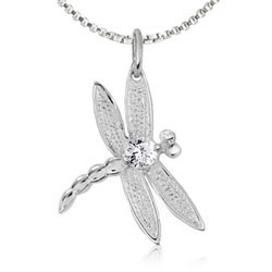 dragonfly sterling silver pendants