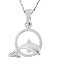 Dolphin silver pendants