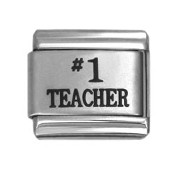 #1 teacher laser charms