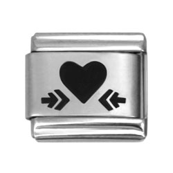 heart laser charms