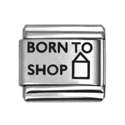 Born to shop laser charms