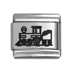 train laser Italian charms