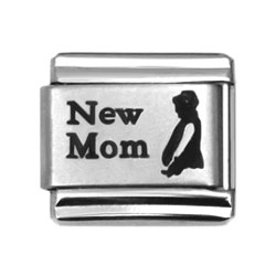 New mom laser Italian charms