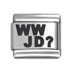 WWJD Italian charms