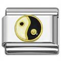 Ying yang Italian charms