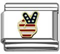 US falg Italian charms