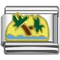palm tree Italian charms