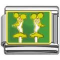 pom pom girl Italian charms