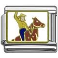 cowboy Italian charms