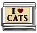 I love cats Italian charms