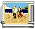 walking couple Italian charms