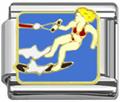 water skiing Italian charms