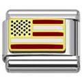 US flag Italian charms