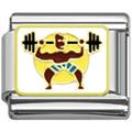 weight lift Italian charms
