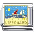 lifeguard Itlaian charms