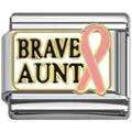 pink ribbon charms