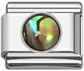 Round shell Italian charms