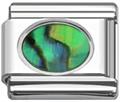 oval shell Italian charms