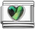 heart shell Italian charms
