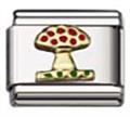 mushroom Italian charm bracelets