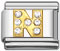 Rhinestone letter N Italian charms