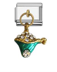 Christmas present basket charm