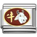 Ox zodiac Italian charms