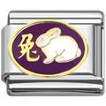 Hare Chinese zodiac charms