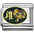 Rooster Chinese zodiac charm