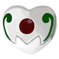 January birthstones for European charm bracelets