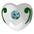 March birthstones for European charm bracelets