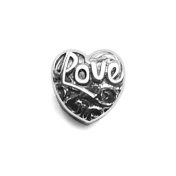 Love 925 sterling silver beads for European charm bracelets