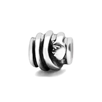 snake sterling silver bead for European charm jewelry