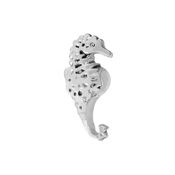 silver seahorse charm beads