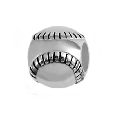 silver baseball bead jewelry