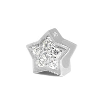 Silver star bead jewelry