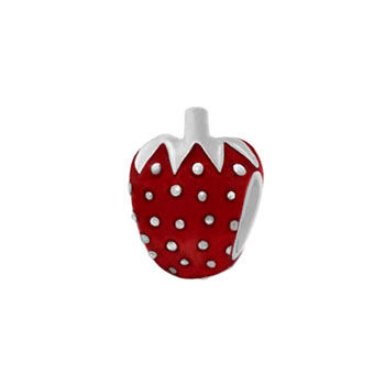 strawberry sterling silver bead jewelry