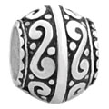 Antique design sterling silver beads for personalized jewelry