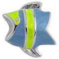 fish sterling silver beads for European modular jewelry