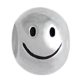 smile face sterling silver bead jewelry