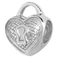 lock sterling silver beads for European modular jewelry