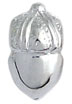 acorn silver bead
