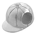baseball cap silver bead