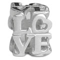 love 925 sterling silver bead European modular jewelry