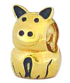 pig silver beads