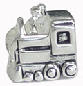 silver train for European modular bracelets