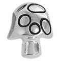 mushroom sterling silver bead jewelry