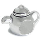 teapot silver bead jewelry